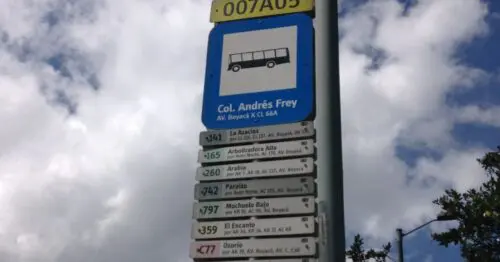 PARADERO SITP COLEGIO ANDRES FREY  007A05